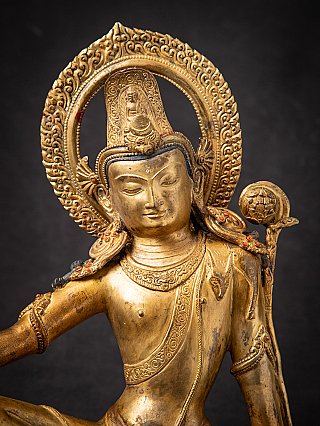 Alter bronzener nepalesischer Lokeshvara-Bodhisattva