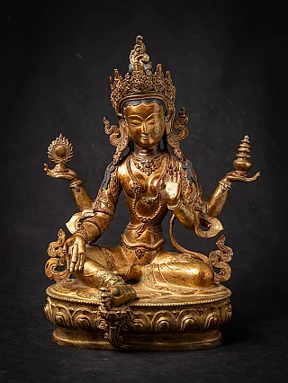 Old bronze Nepali Lakshmi statue