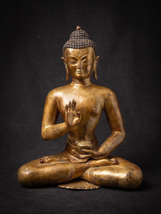 Alte bronze Nepalesische Buddhafigur