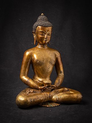 Alte bronze Nepalesische Buddhafigur