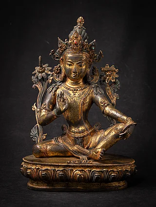 Antique bronze Nepali Manjushri statue