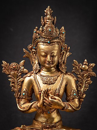Old bronze Nepali Maitreya Buddha