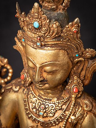 Alte bronzene nepalesische Chenrezig Figur
