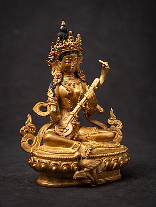 Old bronze Nepali Saraswati statue