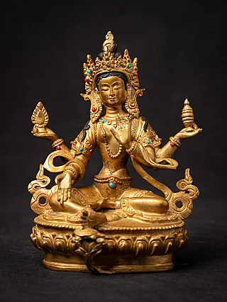 Old bronze Nepali Lakshmi statue
