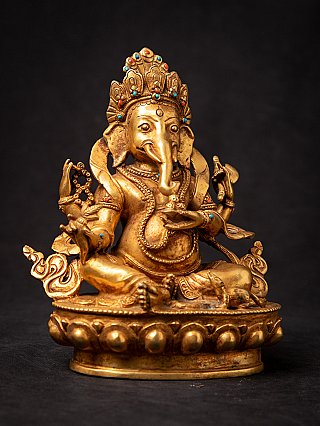 Old bronze Nepali Ganesha statue