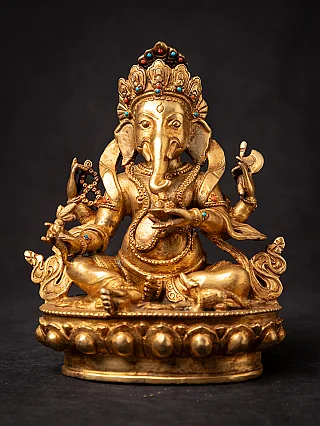 Old bronze Nepali Ganesha statue