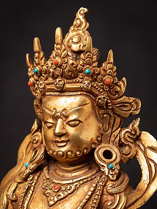 Alte bronze Nepalesische Kuber Figur