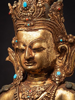 Alte bronze Nepalesische Aparmita Buddha