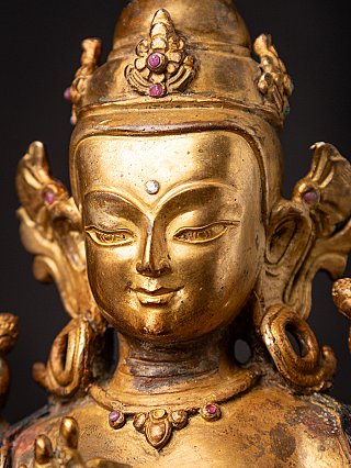 Alte bronze Nepalesische Bodhisattva Figur