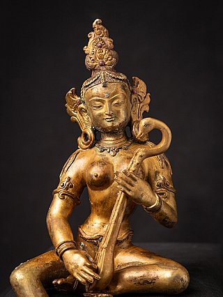 Alte bronze Nepalesische Saraswati Figur