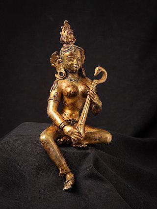 Alte bronze Nepalesische Saraswati Figur
