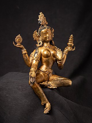Old bronze Nepali Lakshmi statue
