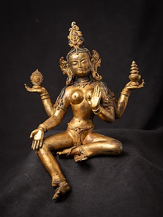 Old bronze Nepali Lakshmi statue