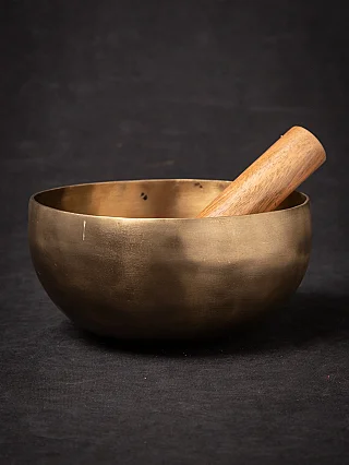 Newly made bronze Nepali Singing Bowl