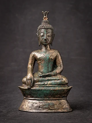 Beautiful antique bronze Lao Buddha statue