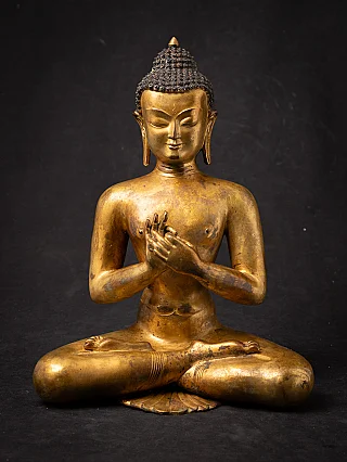 Old bronze Nepali Buddha statue