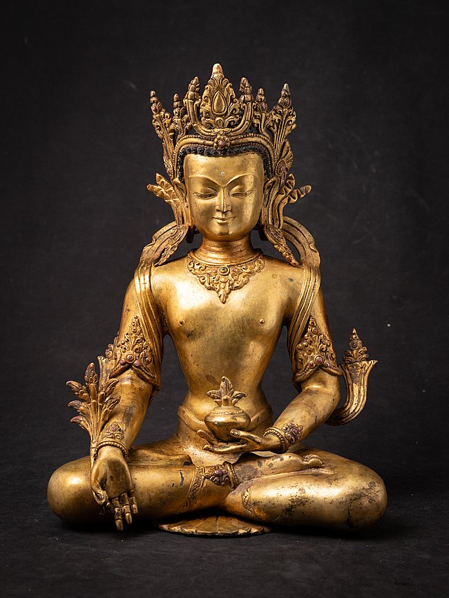 Besondere alte bronze Nepalesische Medizinbuddha