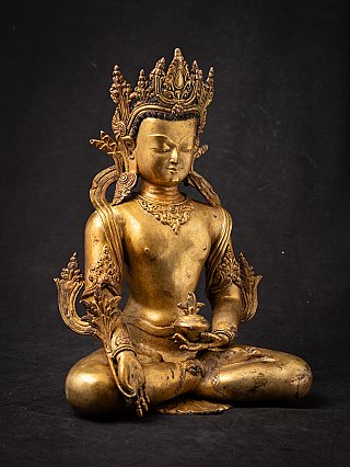 Besondere alte bronze Nepalesische Medizinbuddha