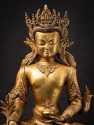 Besondere alte bronze Nepalesische Medizinbuddha
