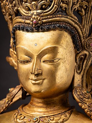 Besondere alte bronze Nepalesische Medizinbuddha