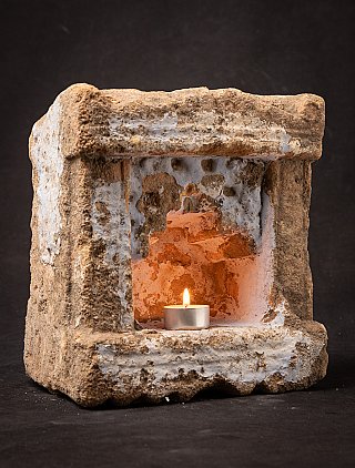 Antike Sandstein Tempel aus India