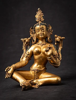 Old bronze Nepali Green Tara statue