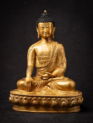 Old bronze Nepali Buddha statue