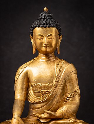 Alte bronze Nepalesische Buddhafigur