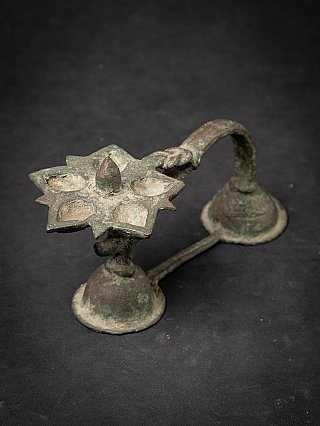 Antique Indian Diya Oil Lamp