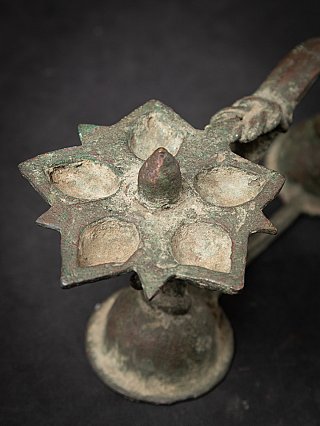 Antique Indian Diya Oil Lamp