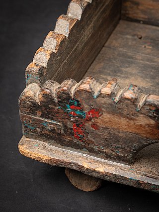 Antique wooden Indian altar