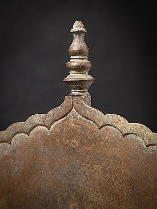 Antiker indischer Bronze-Puja-Altar mit Inschrift