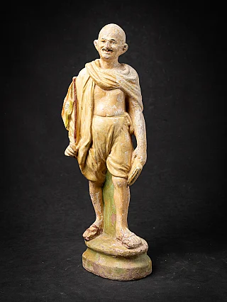 Alte Keramikfigur von Mahatma Gandhi