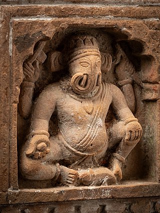 Antike indische Ganesha aus Sandstein