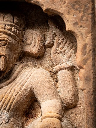 Antike indische Ganesha aus Sandstein