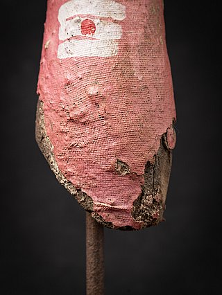 Antique wooden arm of a Hindu god