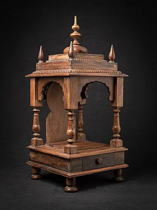 Antique wooden Indian temple