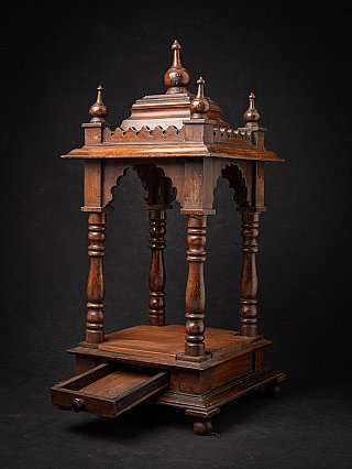 Antique wooden Indian temple