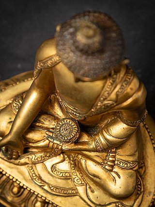 Old bronze Nepali Buddha statue
