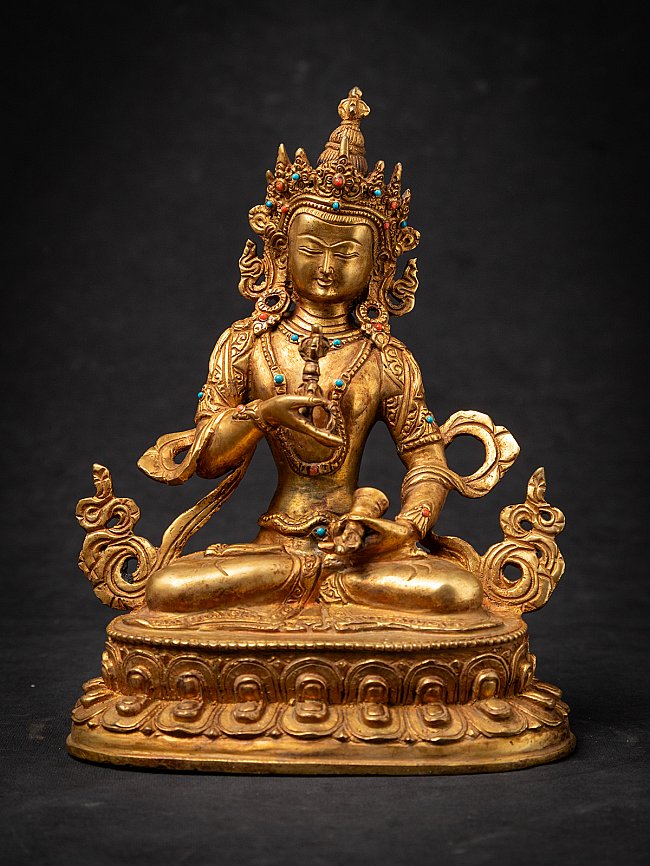 Old bronze Nepali Vajrasattva statue