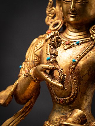 Old bronze Nepali Vajrasattva statue