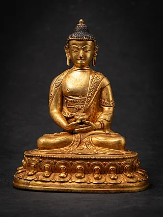 Old bronze Nepali Buddha statue