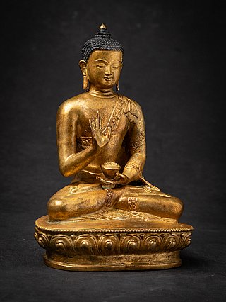 Old bronze Nepali Buddha statue