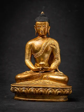 Old bronze Nepali Buddha statue