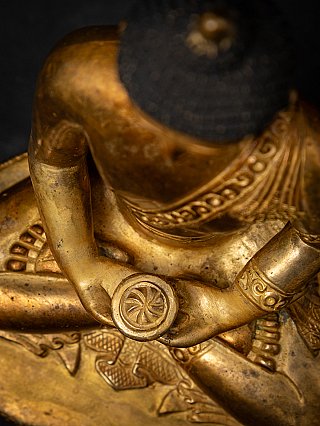 Old bronze Nepali Buddha statue