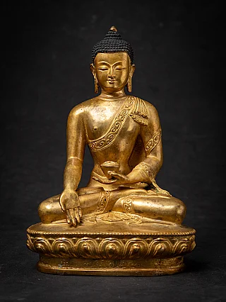 Old bronze Nepali Buddha statue