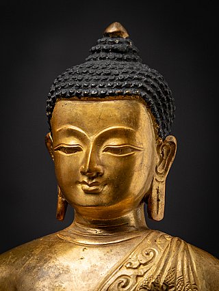 Old bronze Nepali Buddha statue