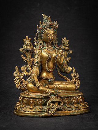 Old bronze Nepali Green Tara statue