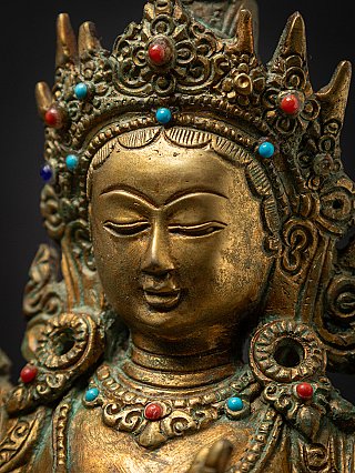 Old bronze Nepali Green Tara statue